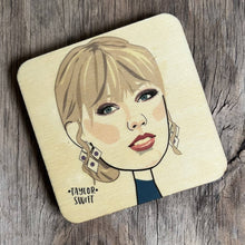 Load image into Gallery viewer, Taylor Swift - Character Wooden Coaster - RWC1 (Six Pack)
