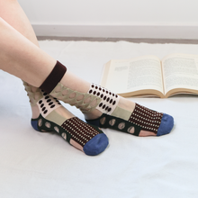 Load image into Gallery viewer, Retro Sheer Socks for Women – Floral &amp; Graphic Design
