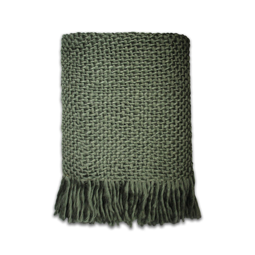 Dark Green Throw