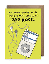 Load image into Gallery viewer, Dad Rock — Funny Father's Day Card
