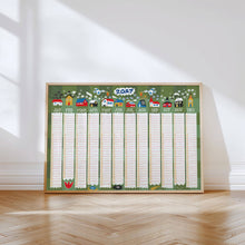 Load image into Gallery viewer, 2027 Illustrated Folk Art Wall Planner | Colourful Calendar
