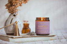 Load image into Gallery viewer, Lavender essential oil candle
