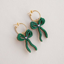 Load image into Gallery viewer, Bow Hoop Earrings
