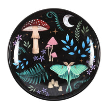 Load image into Gallery viewer, Round Dark Forest Print Trinket Dish
