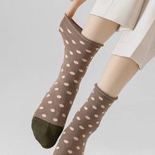 Load image into Gallery viewer, Women's Mulberry Silk Socks - Breathable &amp; Soft, Polka Dot
