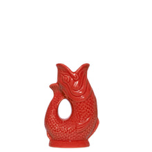 Load image into Gallery viewer, Red Original Gluggle Jug Pitcher Vase
