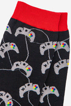 Load image into Gallery viewer, Men's Bamboo Socks - Black , Games Console
