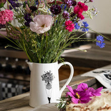 Load image into Gallery viewer, Flower Girl Ceramic Jug
