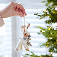 Load image into Gallery viewer, Felt Reindeer Christmas Decoration
