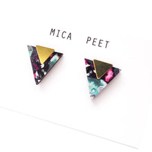 Load image into Gallery viewer, Geometric Triangle Stud Earrings
