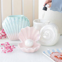 Load image into Gallery viewer, Iridescent Clam Shell Coastal Trinket Dish
