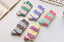 Load image into Gallery viewer, Warm Cashmere &amp; Wool Blend Socks – Striped Winter Style
