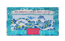 Load image into Gallery viewer, Swim with Whales, Milk Chocolate Bar With Caramel &amp; Sea Salt
