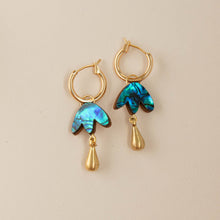 Load image into Gallery viewer, Petal Drop Hoop Earrings
