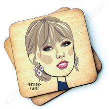 Load image into Gallery viewer, Taylor Swift - Character Wooden Coaster - RWC1 (Six Pack)
