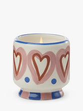 Load image into Gallery viewer, Ceramic Heart Candle - Rosewood Vanilla
