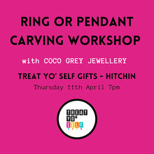 Load image into Gallery viewer, Pendant or Ring Carving Workshop by Coco Grey Jewellery
