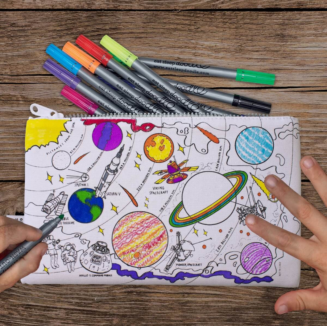 Space Colour-In Pencil Case