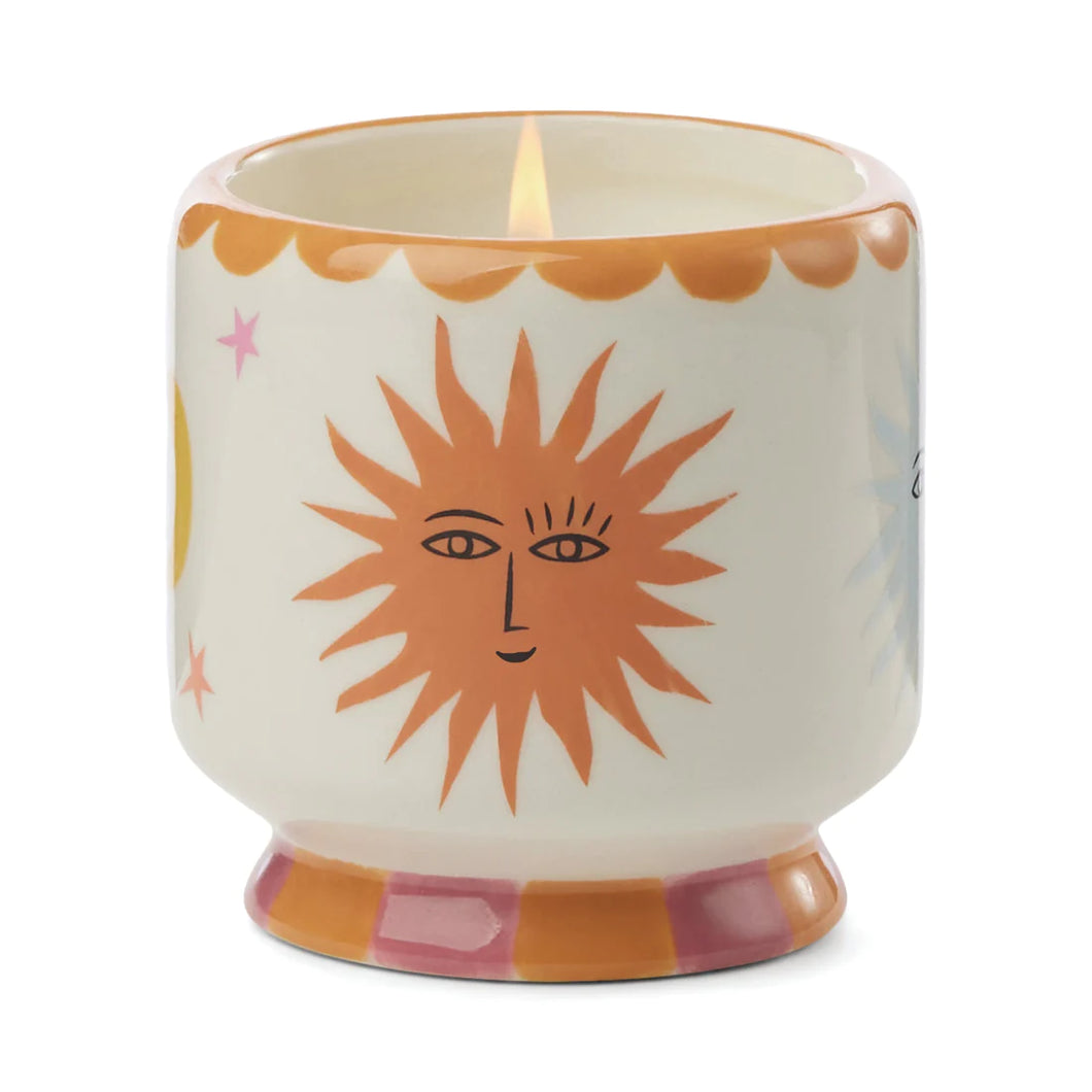 Ceramic Sun Candle - Orange Blossom