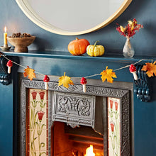 Load image into Gallery viewer, Felt Autumn Leaf and Mushroom Garland
