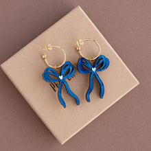 Load image into Gallery viewer, Bow Hoop Earrings
