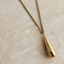 Load image into Gallery viewer, Everyday Gold Droplet Pendant Necklace
