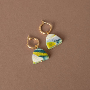 Blurred Shapes Hoop Earrings