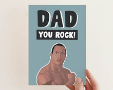 Load image into Gallery viewer, The Rock Father's Day Card
