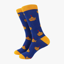 Load image into Gallery viewer, Yellow Submarine Bamboo Socks in Blue
