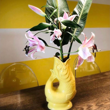 Load image into Gallery viewer, Yellow Original Gluggle Jug Pitcher Vase

