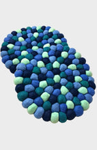 Load image into Gallery viewer, Hand Crafted Round Felt Ball Trivet, Assorted Color Options
