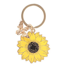 Load image into Gallery viewer, You Are My Sunshine Sunflower Keyring
