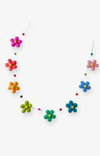 Load image into Gallery viewer, Multi-Colored Felt Flower &amp; Ball Garland
