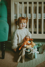 Load image into Gallery viewer, Crochet Baby Toy My first bunny rattle - natural
