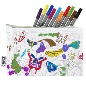 Butterfly Colour-In Pencil Case