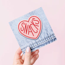Load image into Gallery viewer, Heart Snacks - Embroidered Patch
